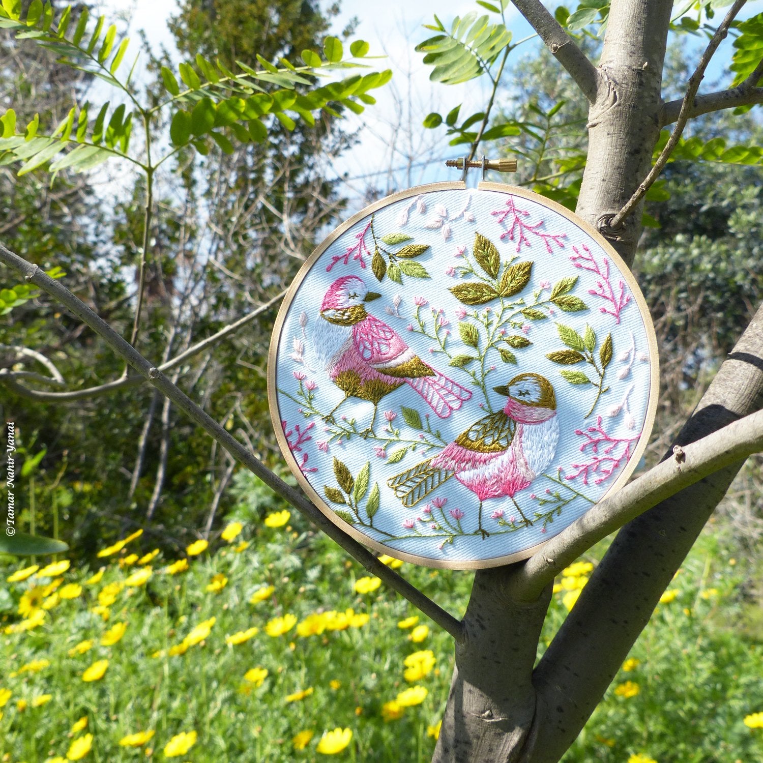 TAMAR NY™ - Love Birds 6" embroidery kit