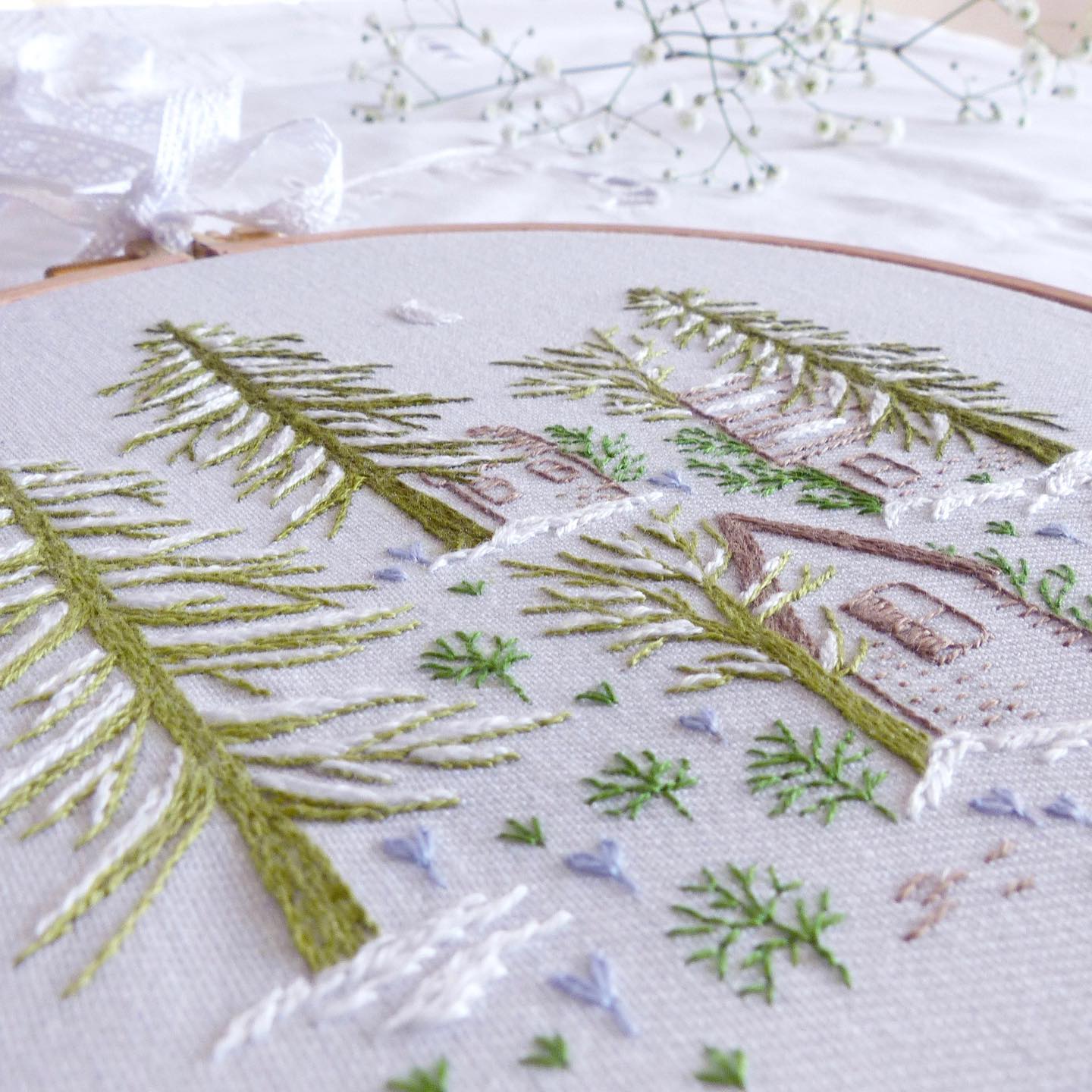 TAMAR NY™ - Snowy night Embroidery kit